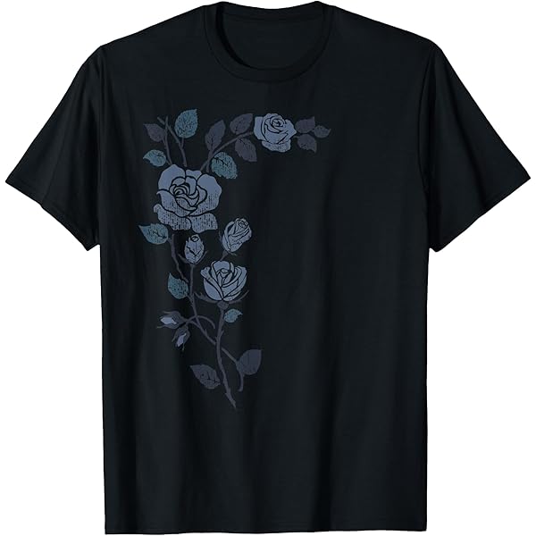 Amazon.com: Denim Rose Flower T For Women, Men & Teens T-Shirt
